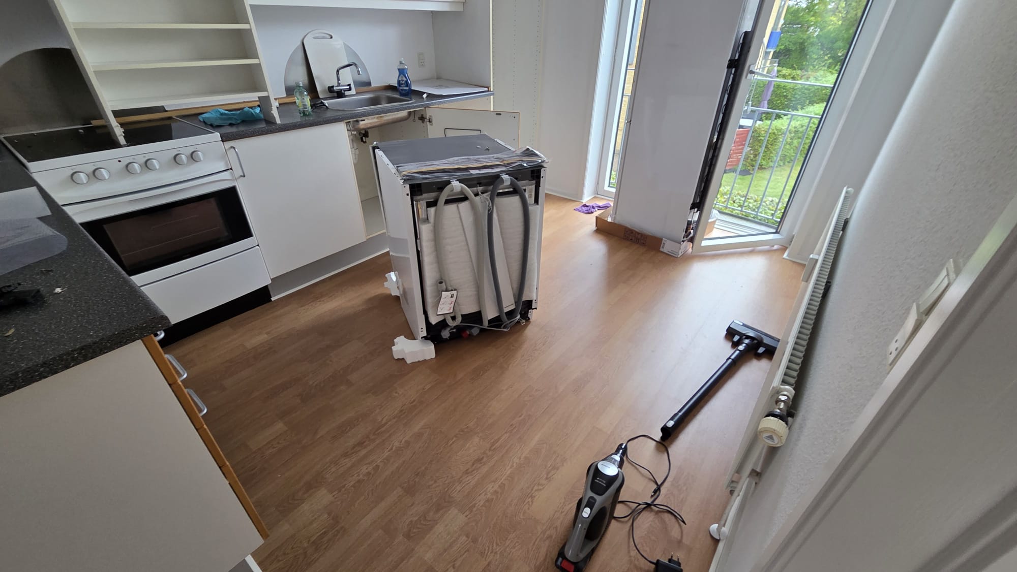 Køkkentræ efter
